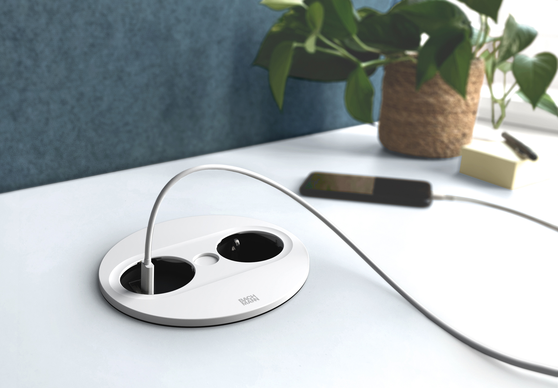 BACHMANN TWIST 2 white rund