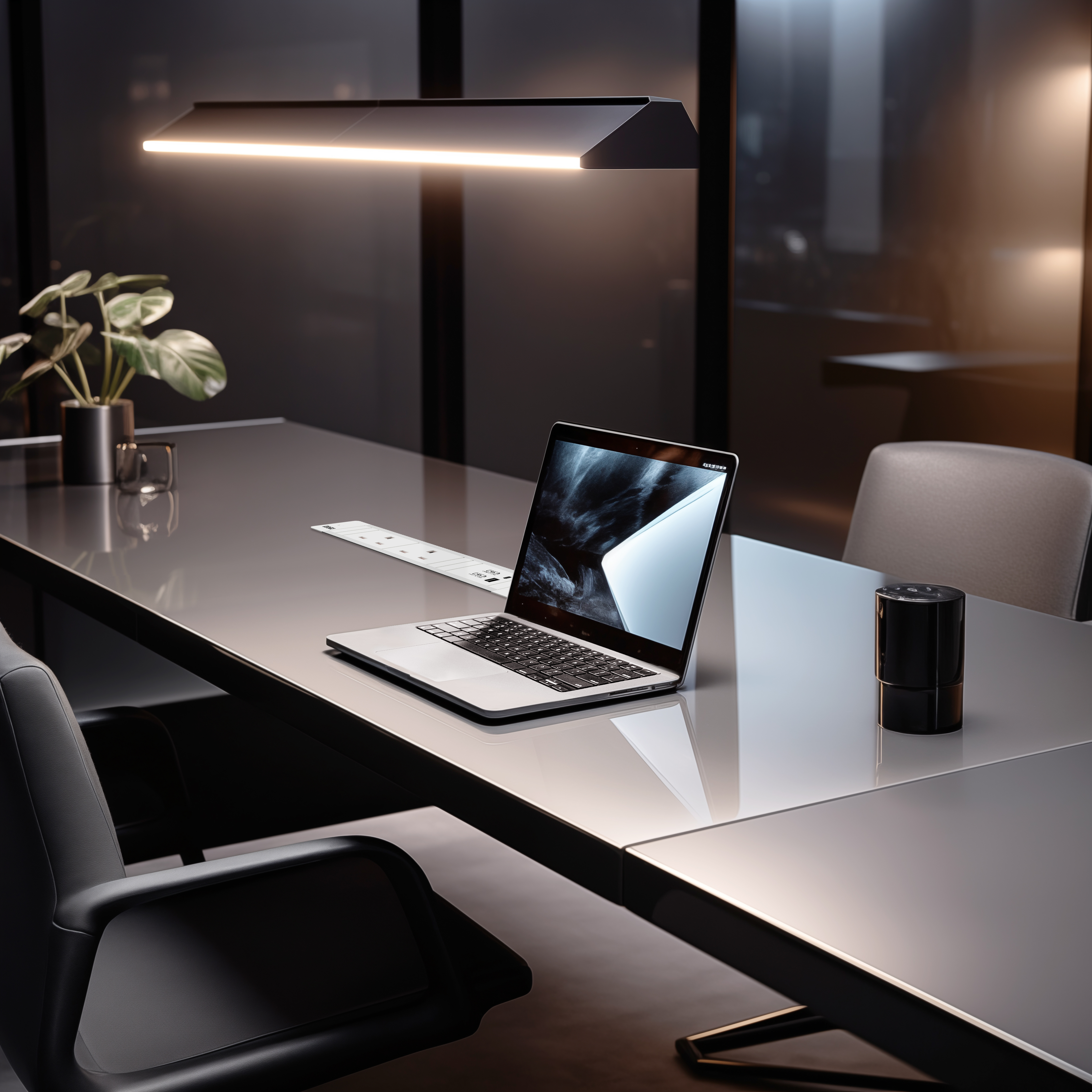 BACHMANN_SEAMLESS_2xUK_USB_A+C_White_MeetingDesk